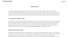 Desktop Screenshot of huitres-belon.com