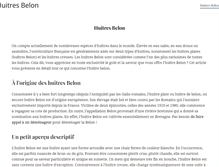 Tablet Screenshot of huitres-belon.com